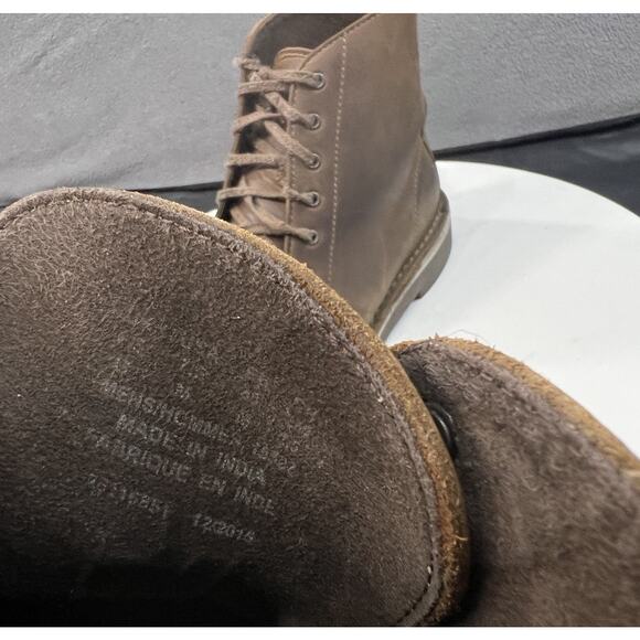 Clarks Desert Bushacre Ankle Boots 6-Eye Lace Up Brown Leather Men Size 7.5 - Picture 15 of 16